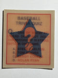 1986 Sportflics Trivia #69 Baseball Trivia Quiz