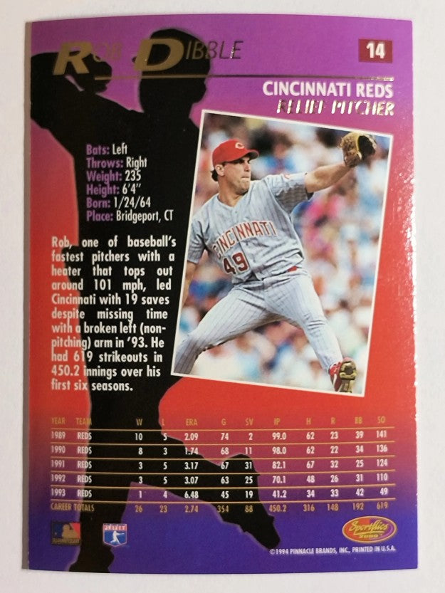 1994 Sportflics #14 Rob Dibble