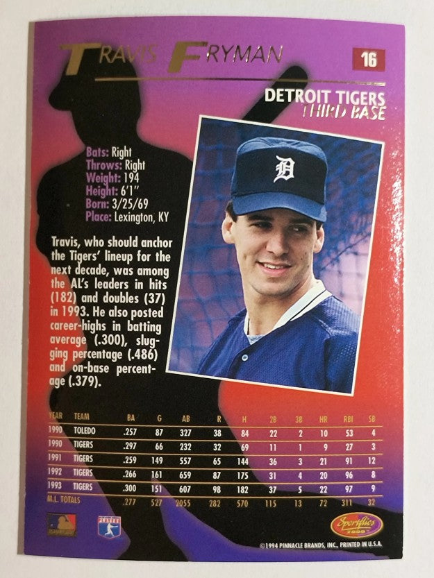 1994 Sportflics #16 Travis Fryman