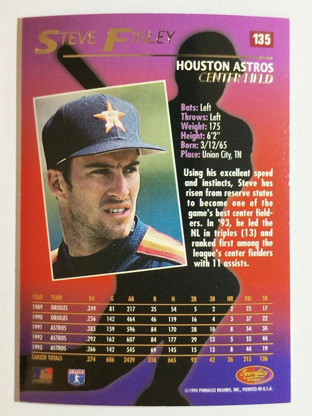 1994 Sportflics #135 Steve Finley