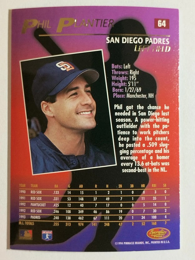 1994 Sportflics #64 Phil Plantier