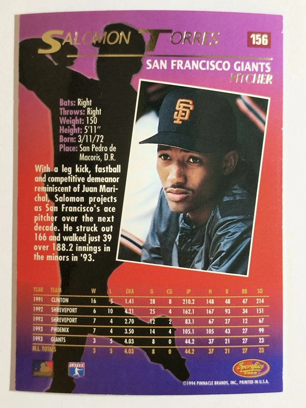 1994 Sportflics #156 Salomon Torres