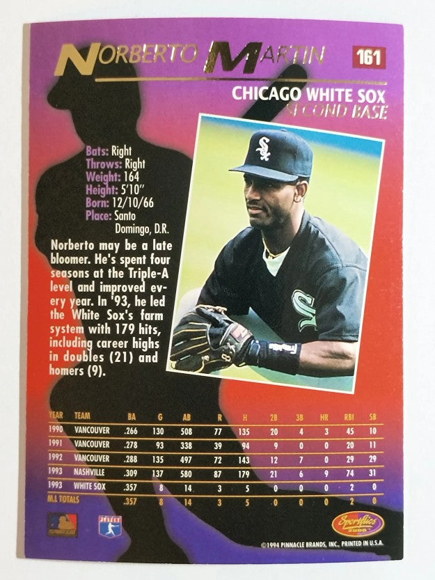 1994 Sportflics #161 Norberto Martin