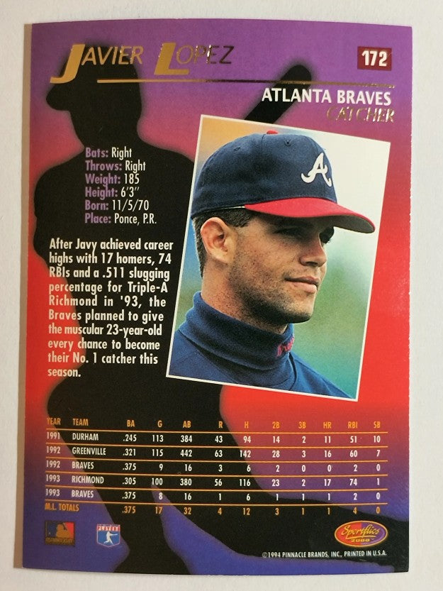 1994 Sportflics #172 Javier Lopez