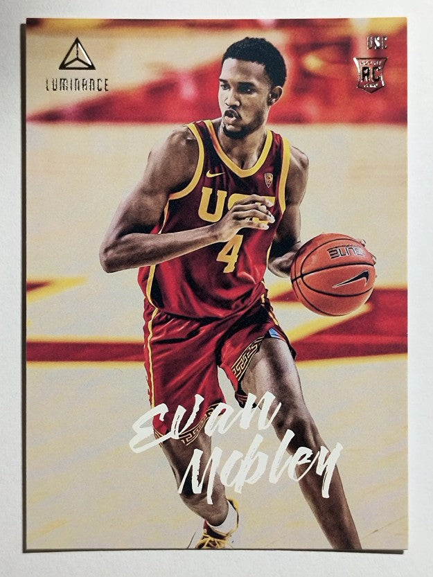 2021-22 Panini Chronicles Draft Picks #77 Evan Mobley/Luminance