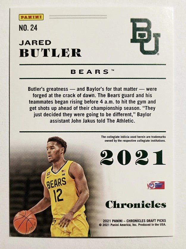 2021-22 Panini Chronicles Draft Picks #24 Jared Butler
