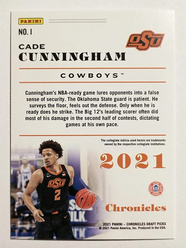 2021-22 Panini Chronicles Draft Picks #1 Cade Cunningham