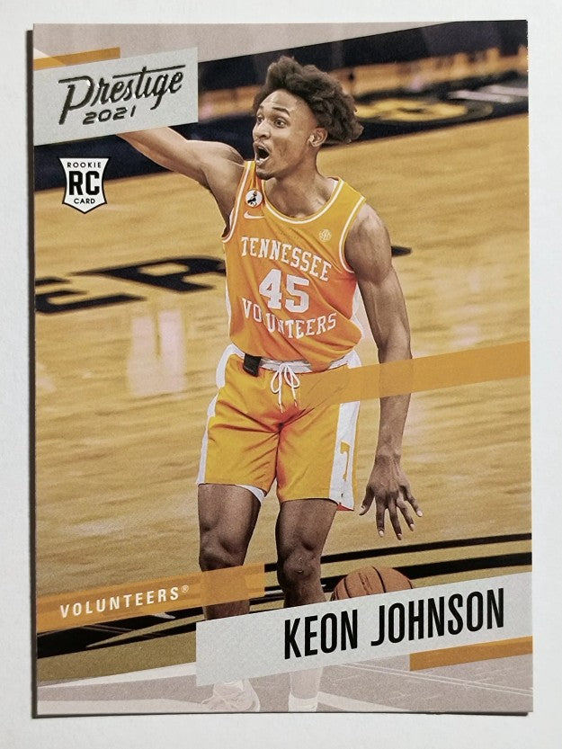 2021-22 Panini Chronicles Draft Picks #374 Keon Johnson/Prestige