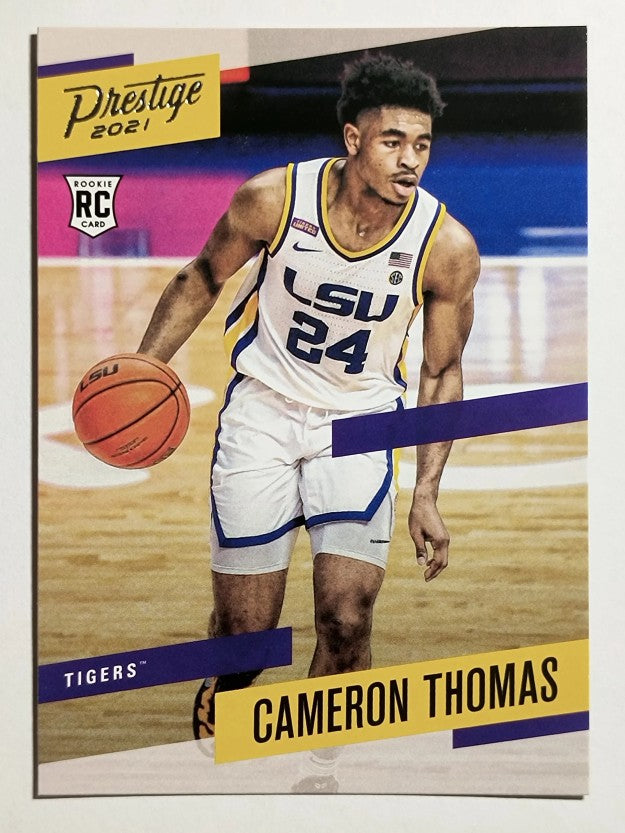 2021-22 Panini Chronicles Draft Picks #383 Cameron Thomas/Prestige