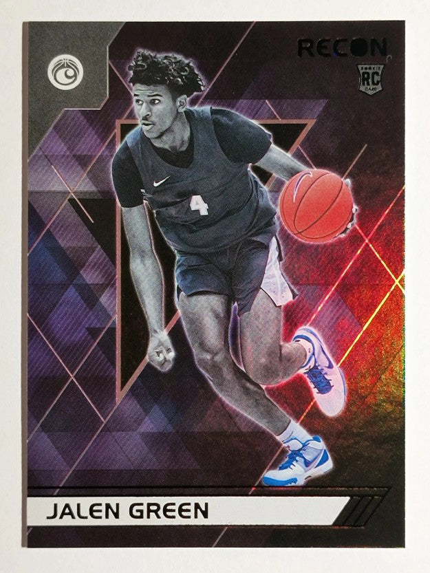 2021-22 Panini Chronicles Draft Picks Black #124 Jalen Green/Recon
