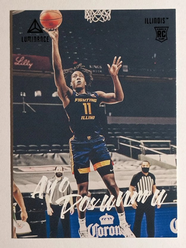 2021-22 Panini Chronicles Draft Picks Black #94 Ayo Dosunmu/Luminance