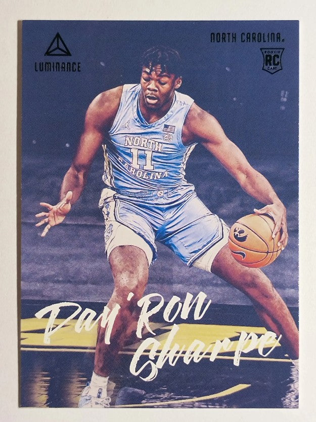 2021-22 Panini Chronicles Draft Picks Black #96 Day'Ron Sharpe/Luminance