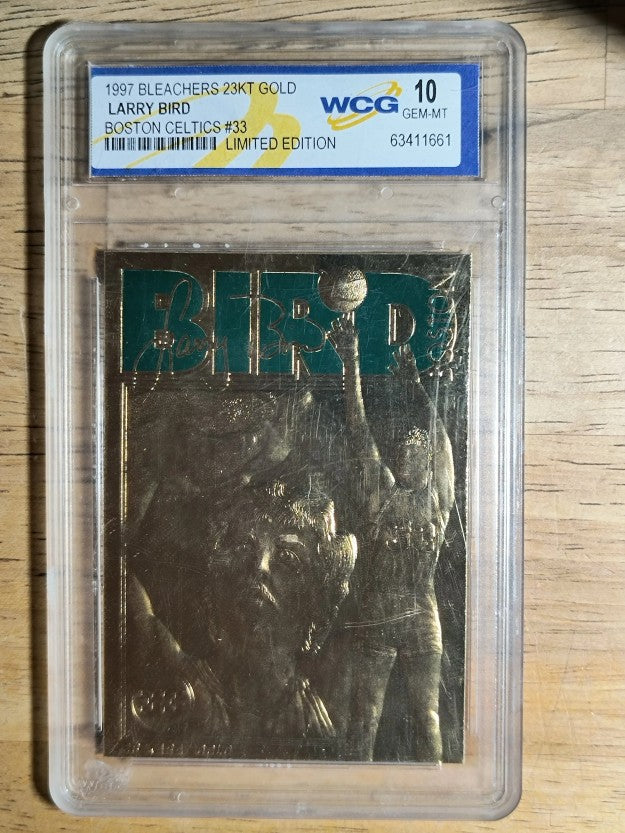 1994-00 Bleachers 23 Karat Gold #1 Larry Bird/Bleachers/10,000 (WCG 10 GEM MINT)