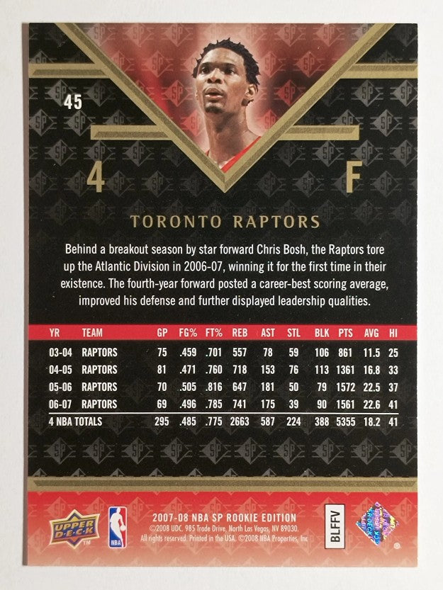 2007-08 SP Rookie Edition #45 Chris Bosh