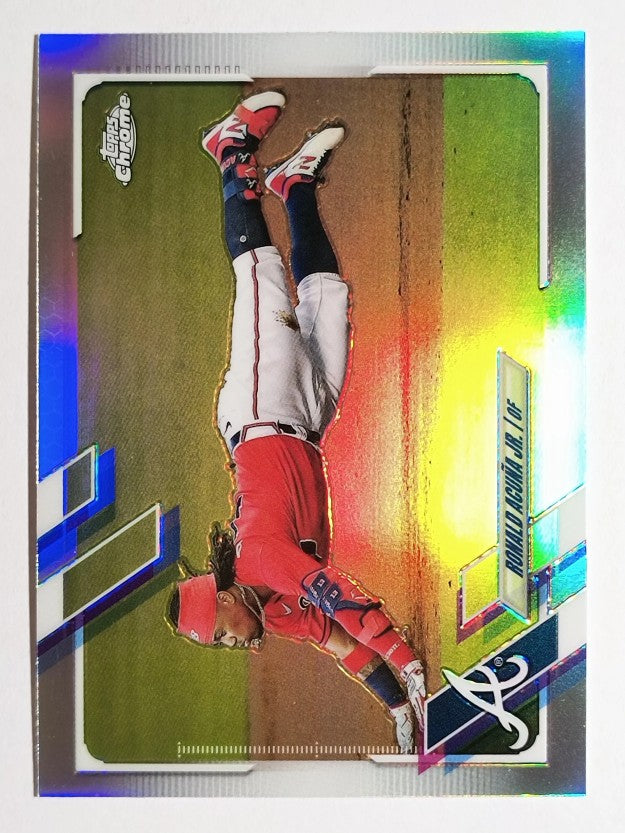2021 Topps Chrome Refractors #50 Ronald Acuna Jr.
