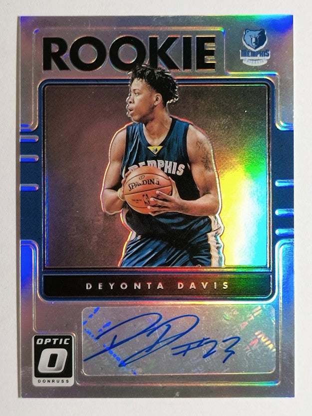 2016-17 Donruss Optic Rookie Signatures Holo #10 Deyonta Davis