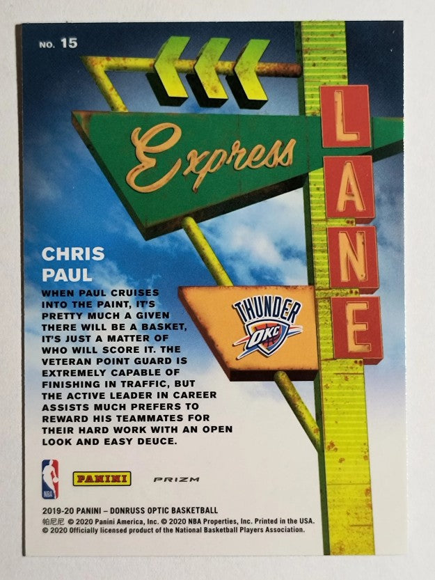 2019-20 Donruss Optic Express Lane Holo #15 Chris Paul