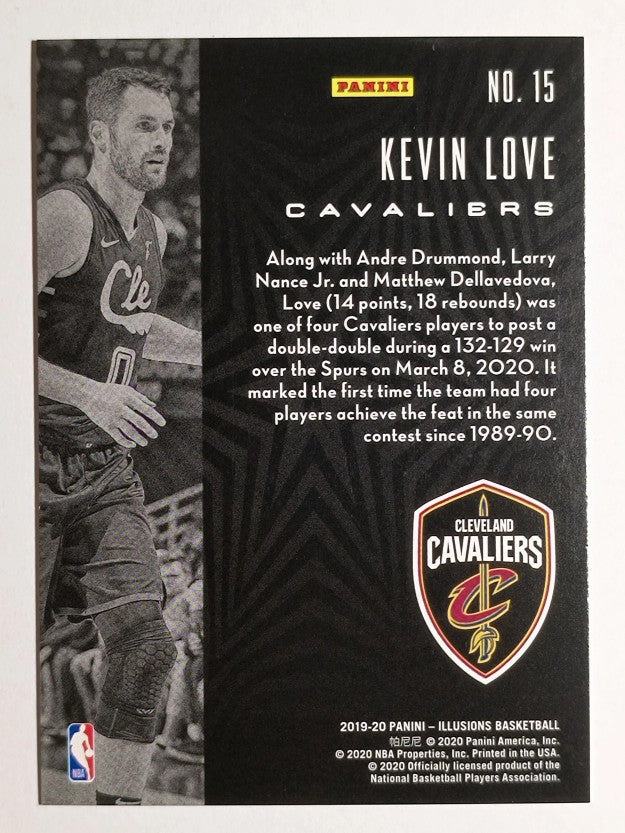 2019-20 Panini Illusions Trophy Collection Yellow #15 Kevin Love
