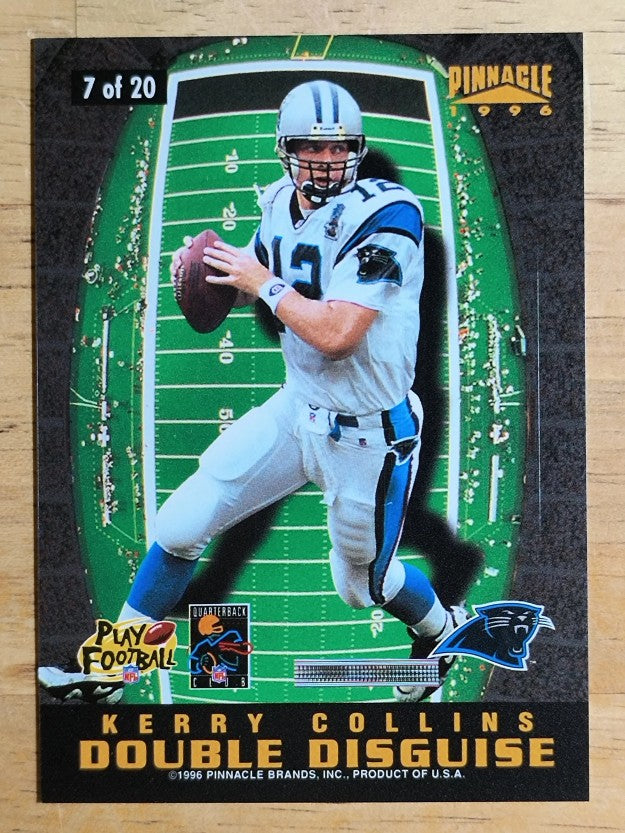 1996 Pinnacle Double Disguise #7 Dan Marino/Kerry Collins