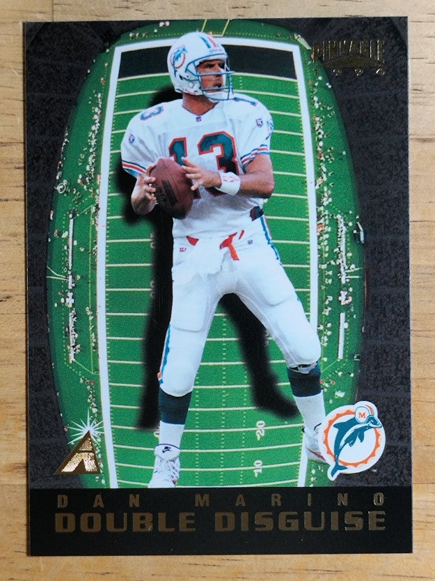 1996 Pinnacle Double Disguise #7 Dan Marino/Kerry Collins