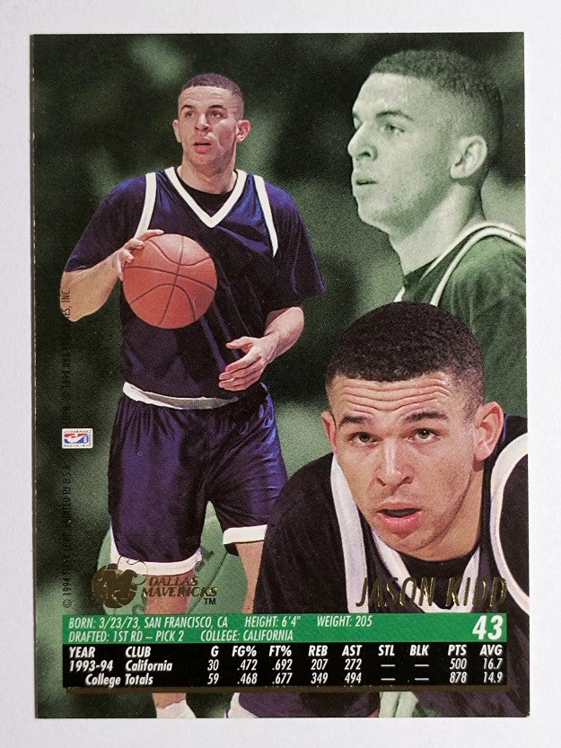1994-95 Ultra #43 Jason Kidd RC (NM)