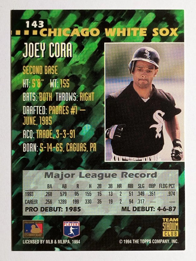 1994 Stadium Club Team #143 Joey Cora