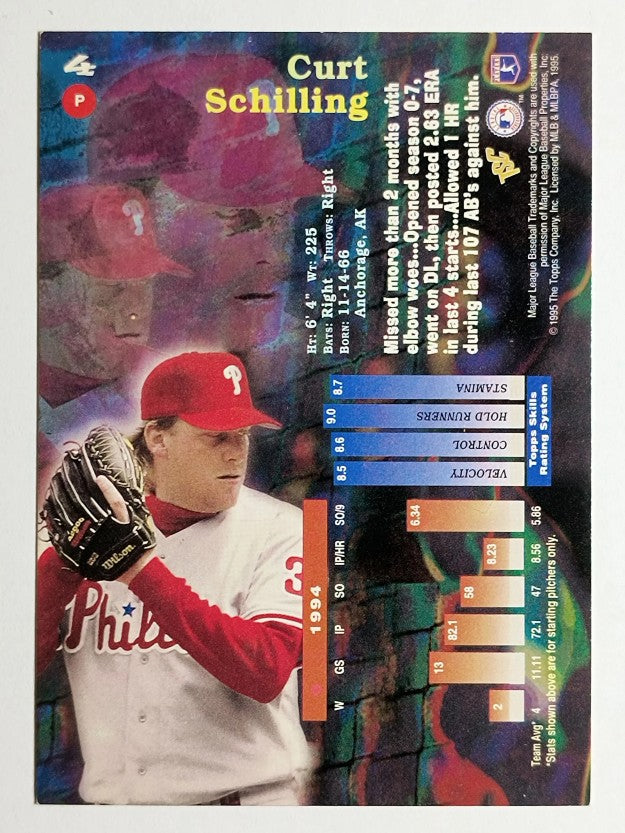 1995 Stadium Club #4 Curt Schilling