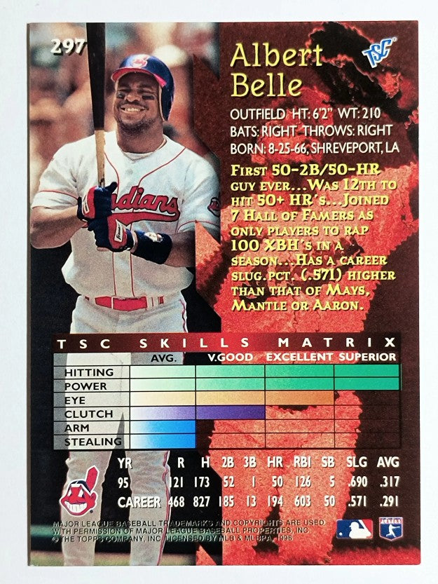 1996 Stadium Club #297 Albert Belle
