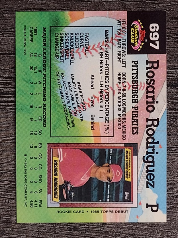 1992 Stadium Club #697 Rosario Rodriguez