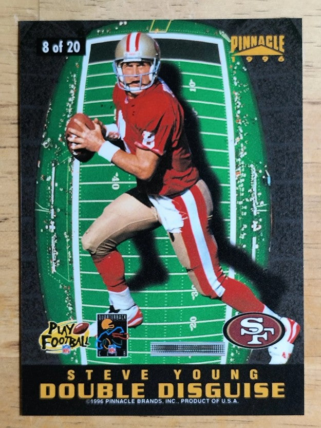1996 Pinnacle Double Disguise #8 Dan Marino/Steve Young