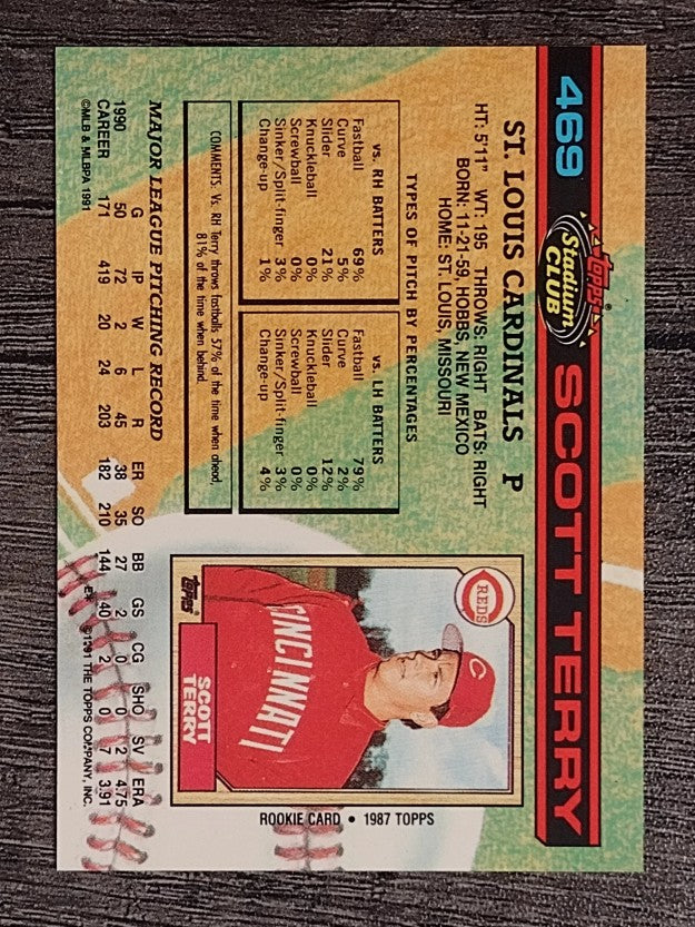 1991 Stadium Club #469 Scott Terry