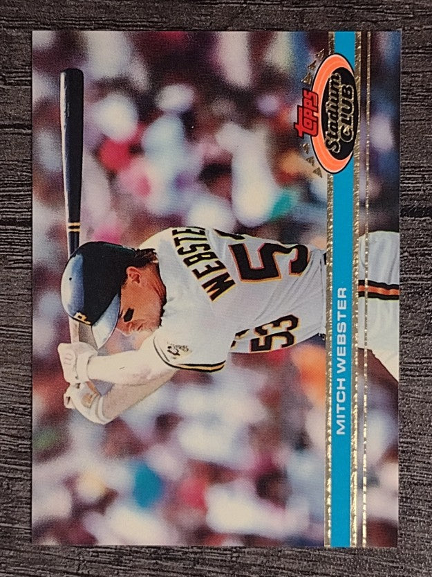 1991 Stadium Club #448 Mitch Webster