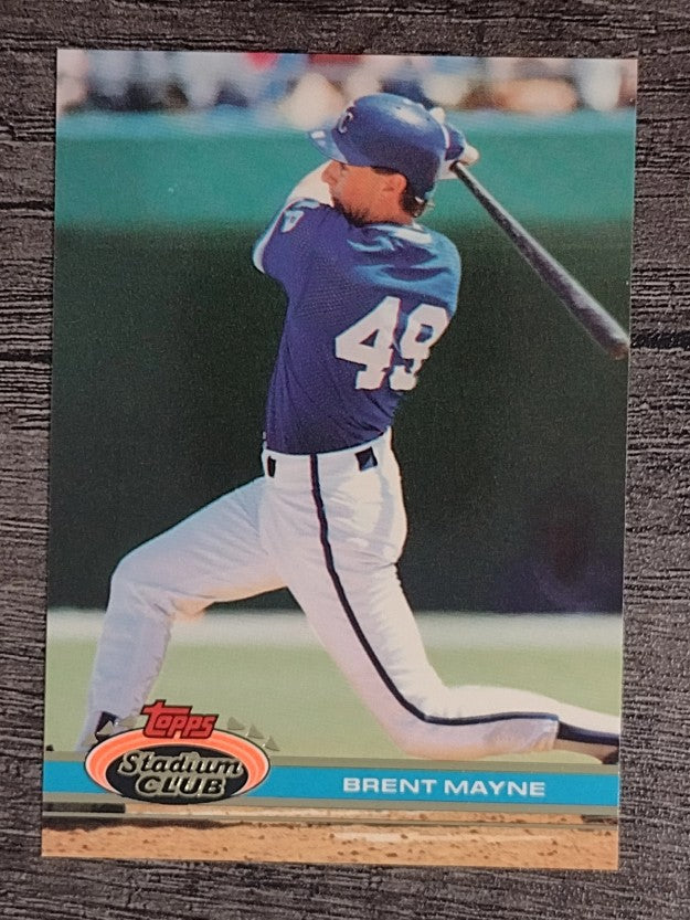1991 Stadium Club #418 Brent Mayne