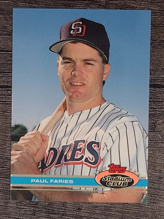 1991 Stadium Club #557 Paul Faries RC