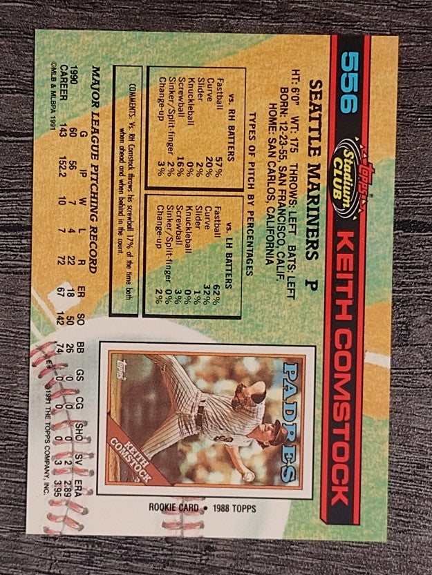 1991 Stadium Club #556 Keith Comstock