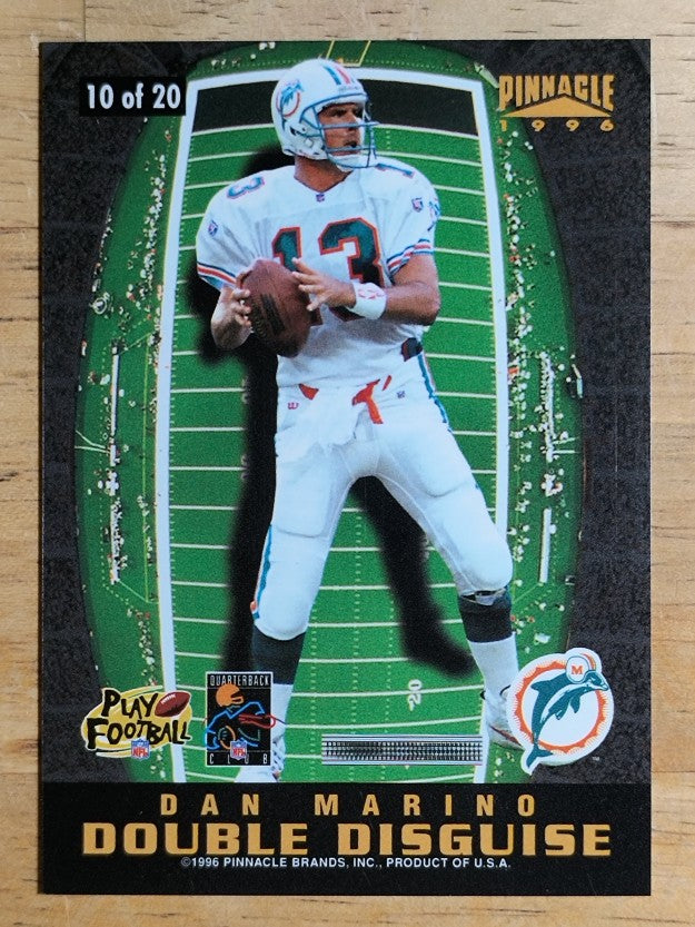 1996 Pinnacle Double Disguise #10 Kerry Collins/Dan Marino
