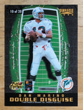 1996 Pinnacle Double Disguise #10 Kerry Collins/Dan Marino
