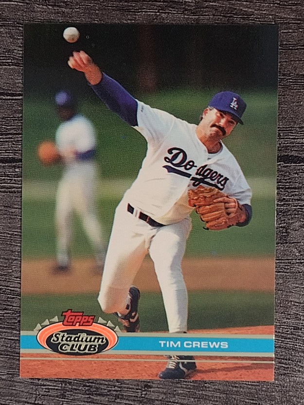 1991 Stadium Club #375 Tim Crews