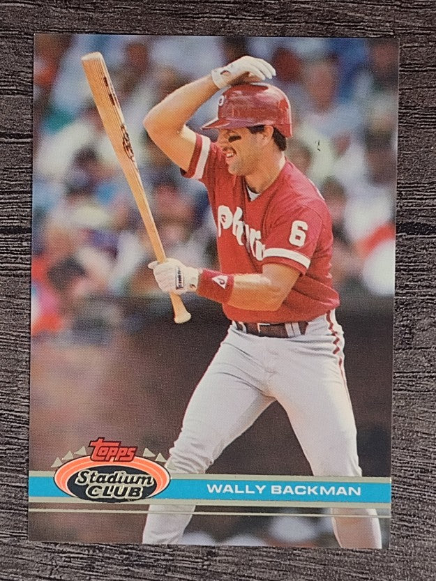 1991 Stadium Club #368 Wally Backman