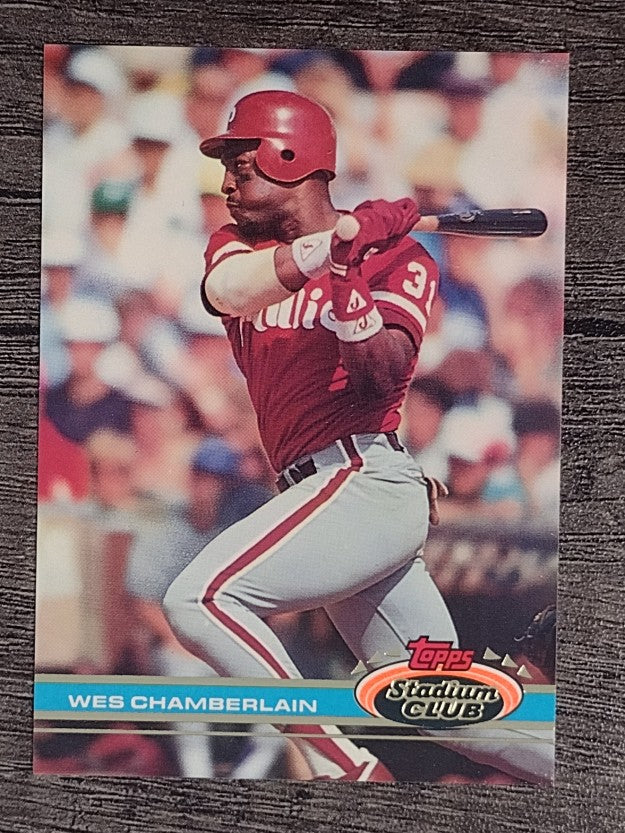 1991 Stadium Club #317 Wes Chamberlain RC