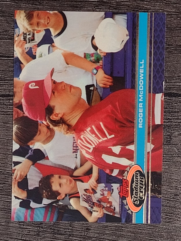 1991 Stadium Club #506 Roger McDowell