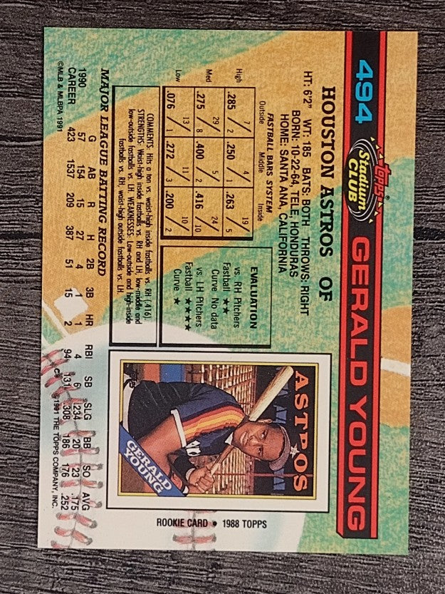 1991 Stadium Club #494 Gerald Young
