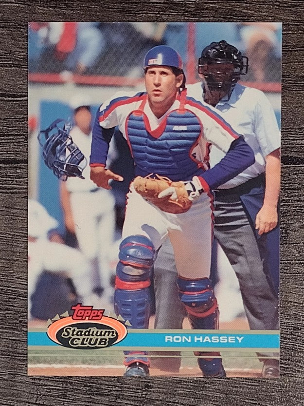 1991 Stadium Club #490 Ron Hassey
