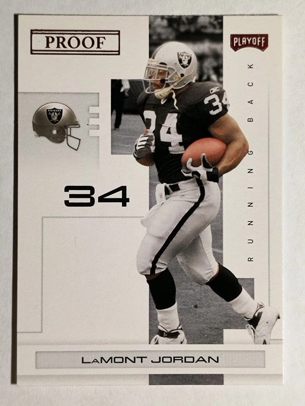 2007 Playoff NFL Playoffs Red Proof #71 LaMont Jordan
