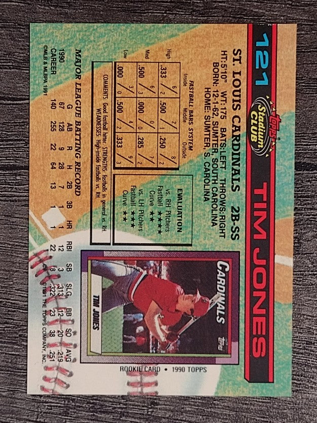1991 Stadium Club #121 Tim Jones
