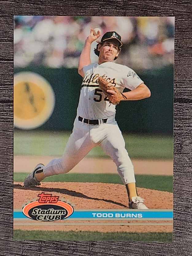 1991 Stadium Club #207 Todd Burns