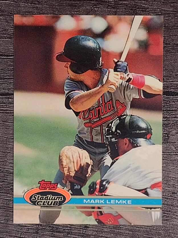 1991 Stadium Club #203 Mark Lemke
