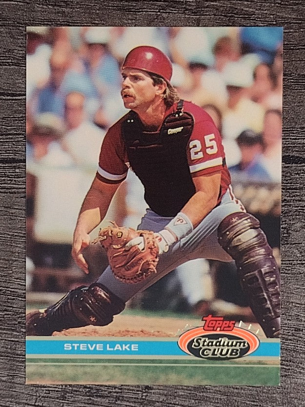 1991 Stadium Club #395 Steve Lake