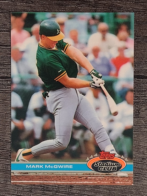 1991 Stadium Club #399 Mark McGwire