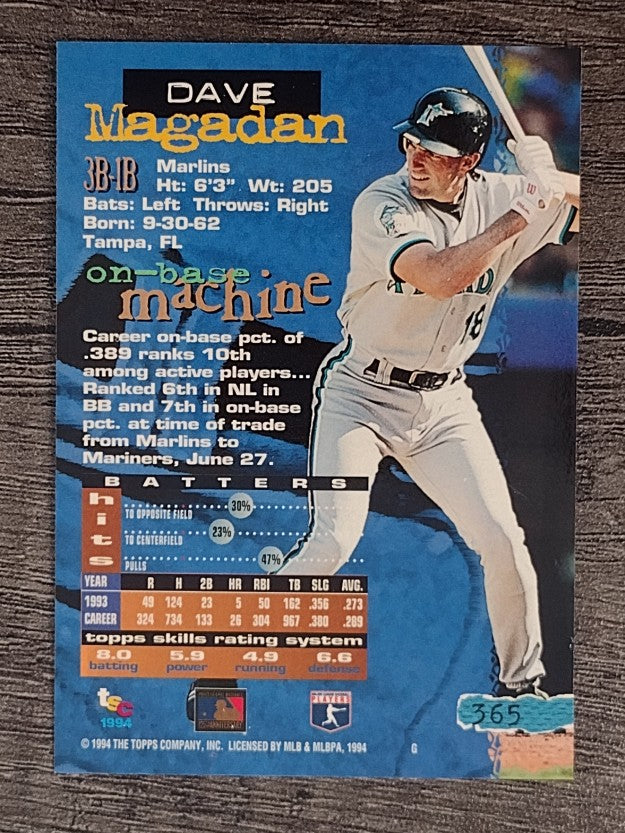 1994 Stadium Club #365 Dave Magadan